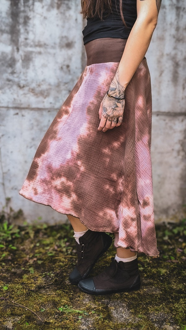 Mullet muslin skirt rose