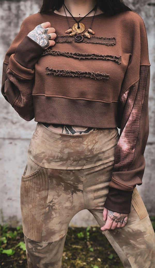 Destroyed Cropped Sweater