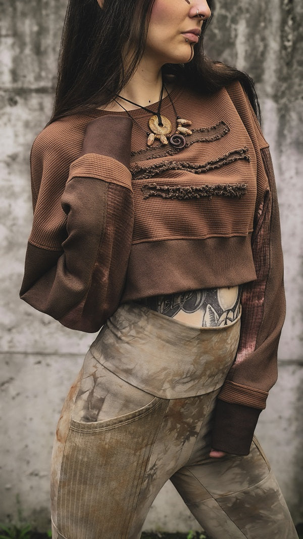 Destroyed Cropped Sweater