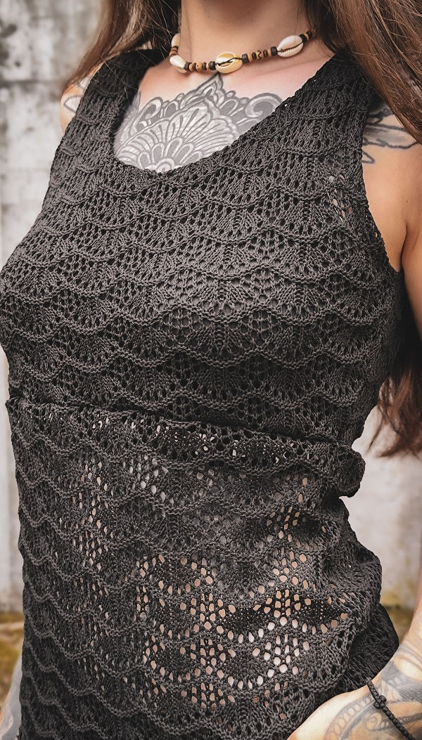 Evagelia Top Schwarz