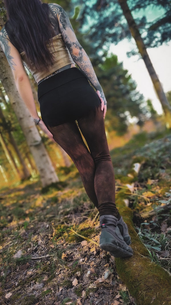 Gradient Black to Brown Leggings