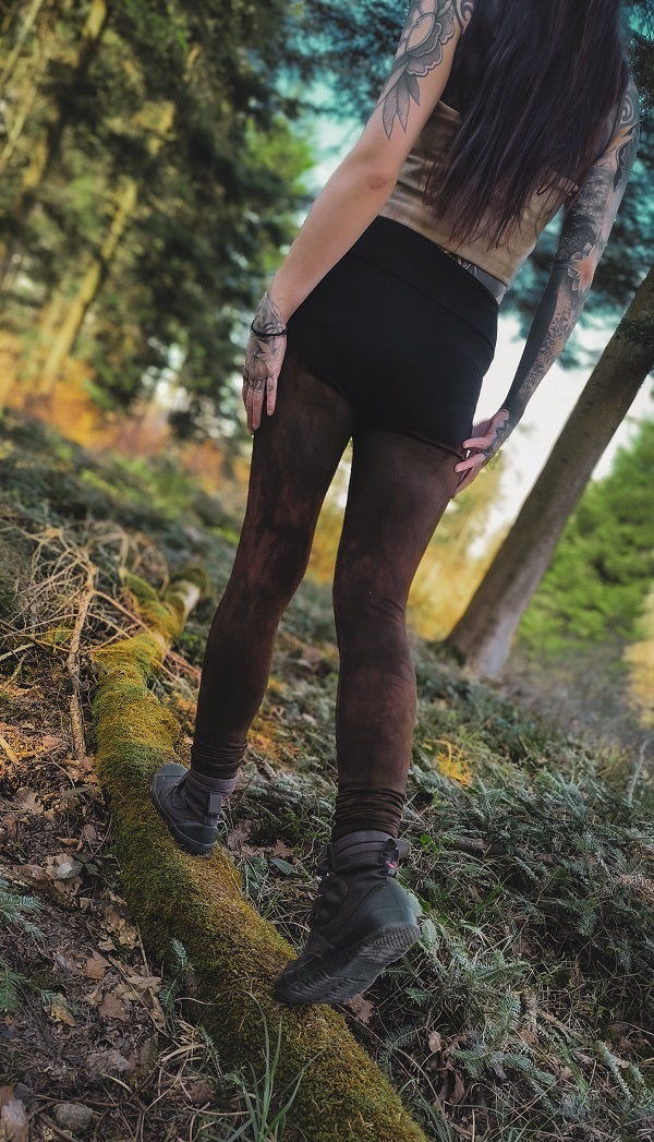 Gradient Black to Brown Leggings