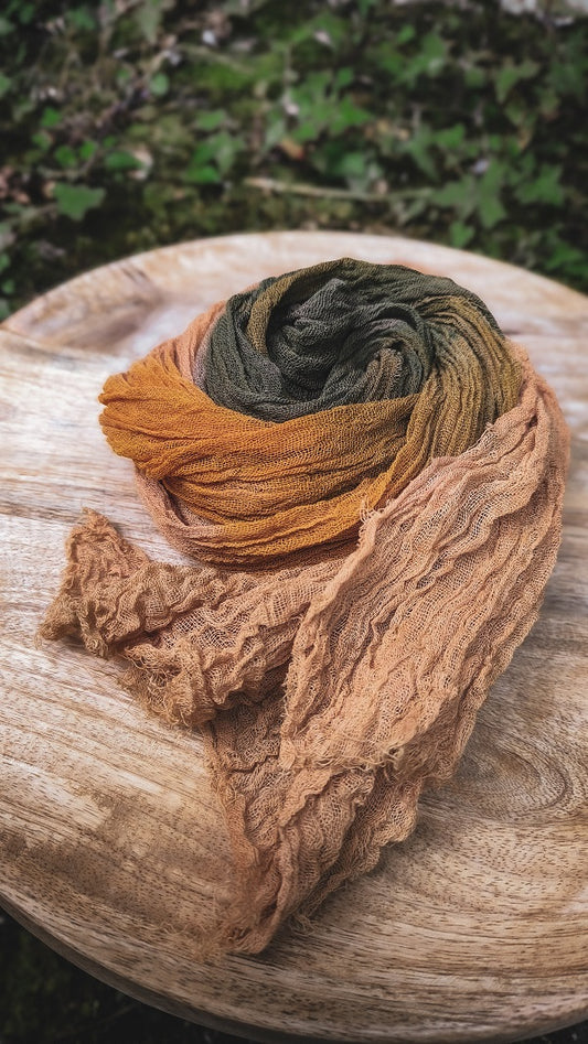 Sommertuch Moosiges Orange