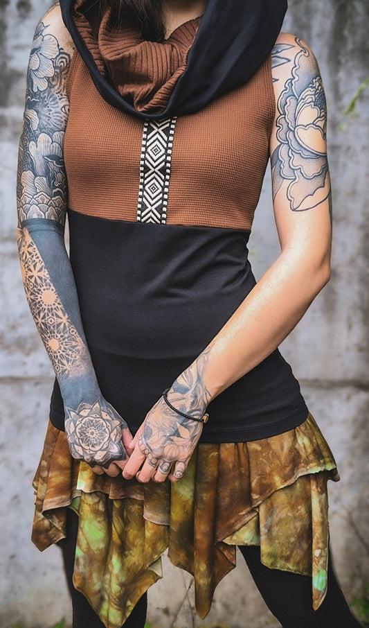 Inka Kapuzenloop Top