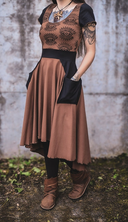 Eyelet Vokuhila Dress