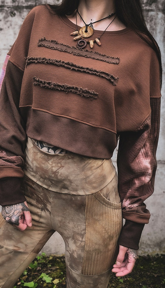 Destroyed Cropped Sweater