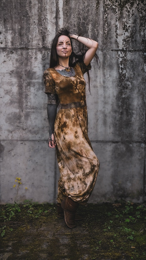 Tan Short Sleeve Jumpsuit