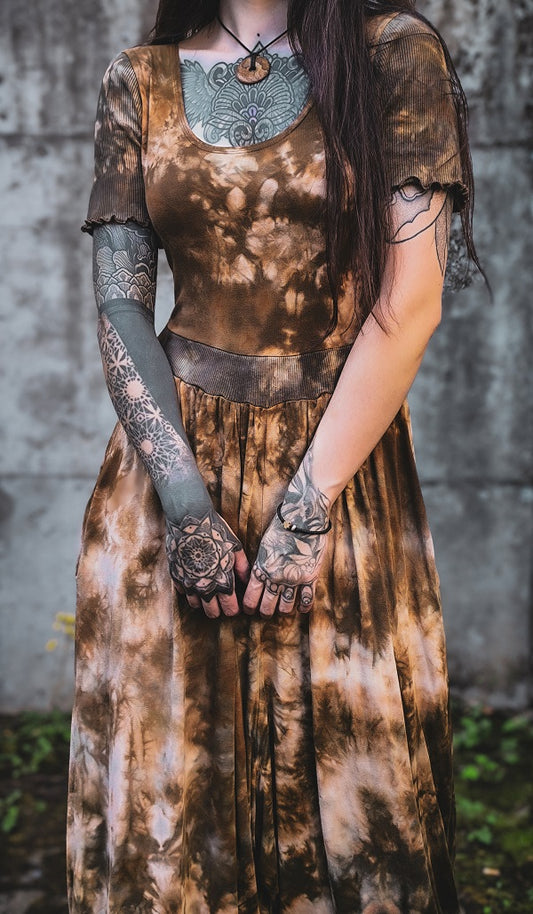 Tan Short Sleeve Jumpsuit