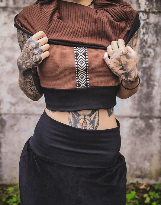 Inka Kapuzenloop Croptop