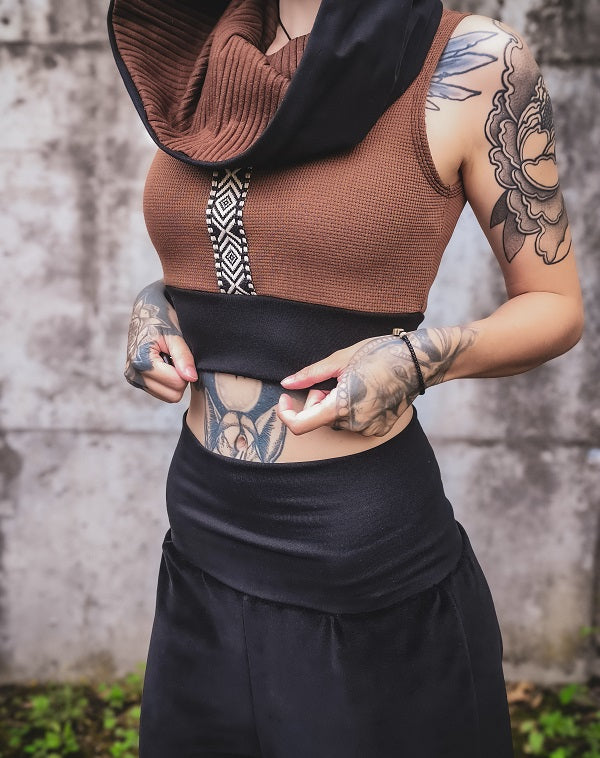 Inka Kapuzenloop Croptop