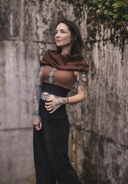 Inka Kapuzenloop Croptop