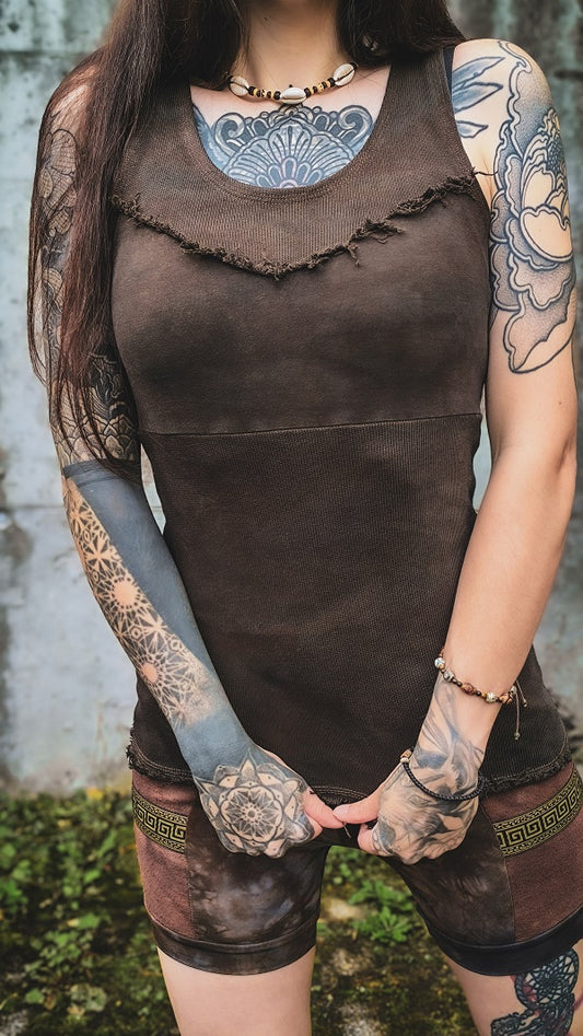 Destroyed Brown Top
