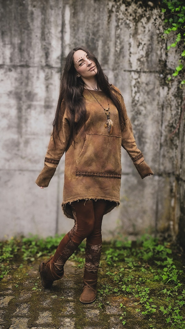 Inka Longpullover Tan