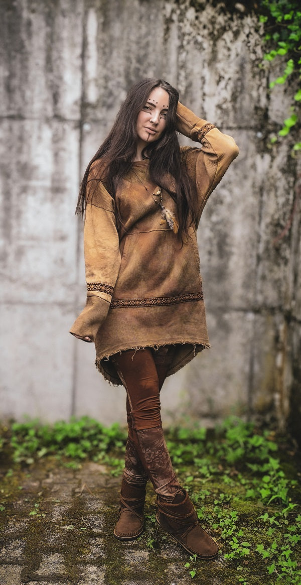 Inka Longpullover Tan