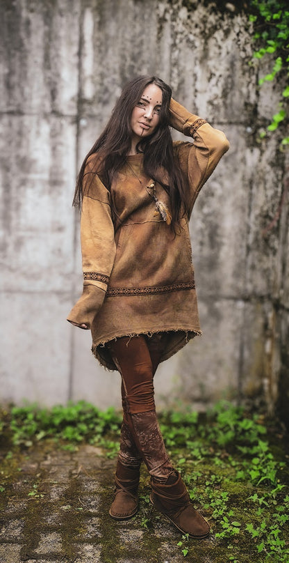 Inka Longpullover Tan