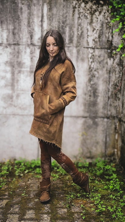 Inka Longpullover Tan