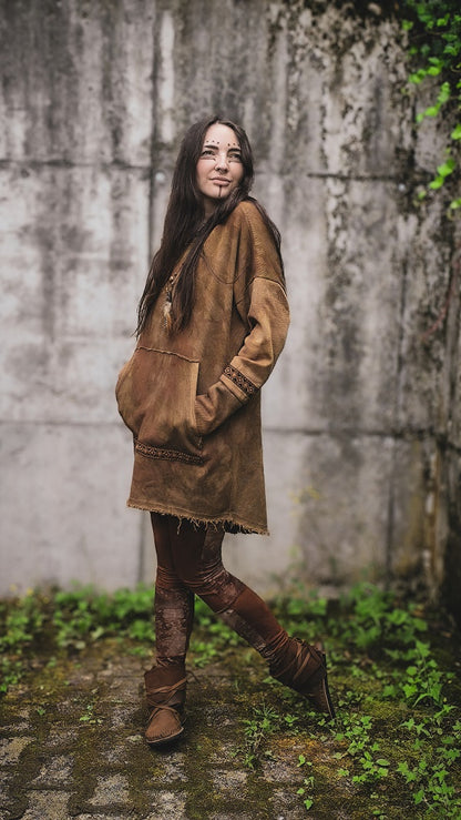 Inka Longpullover Tan