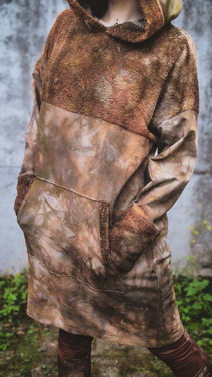 Hoodiekleid Mokka