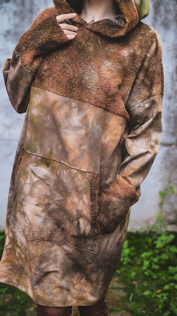 Hoodiekleid Mokka