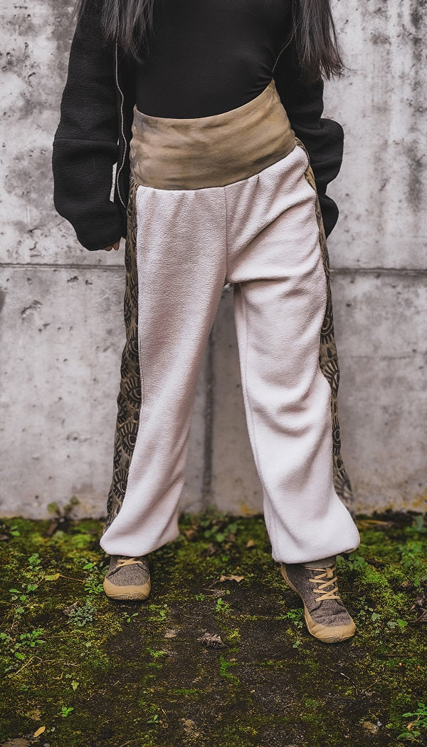 Eyelet Pluderhose Tan