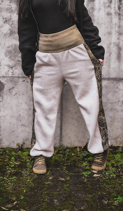 Eyelet Pluderhose Tan