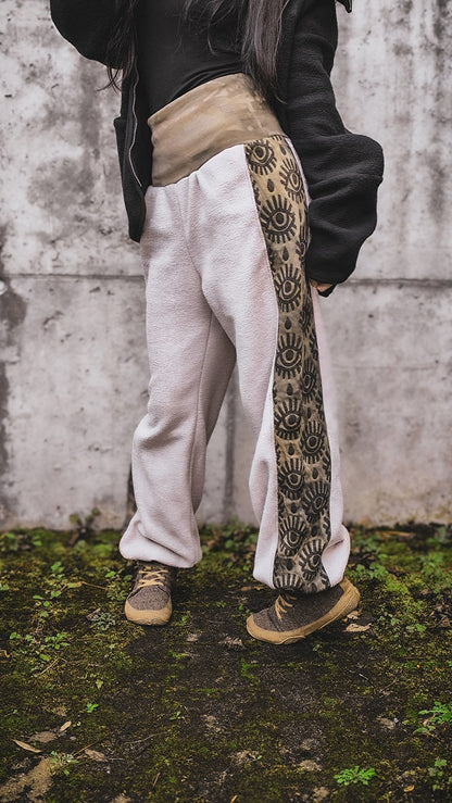 Eyelet Pluderhose Tan