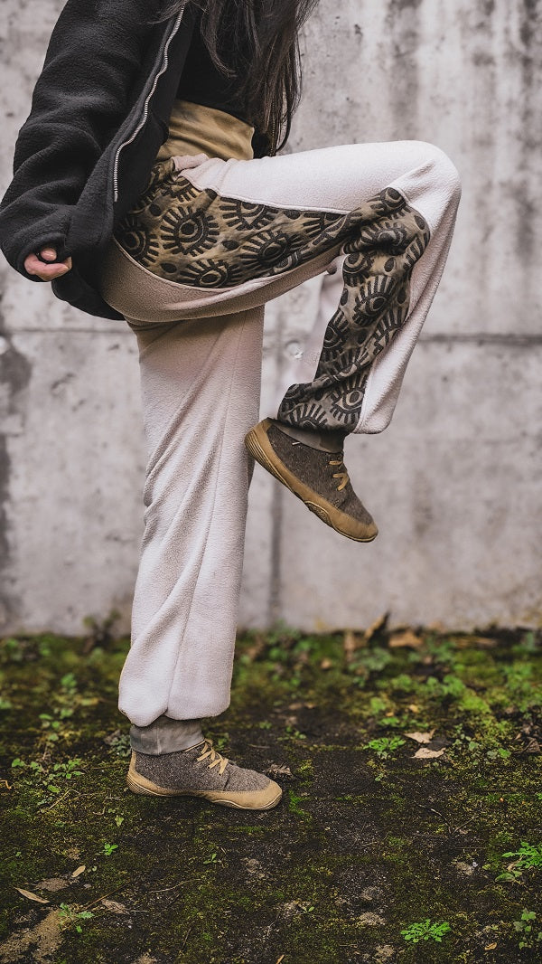 Eyelet Pluderhose Tan