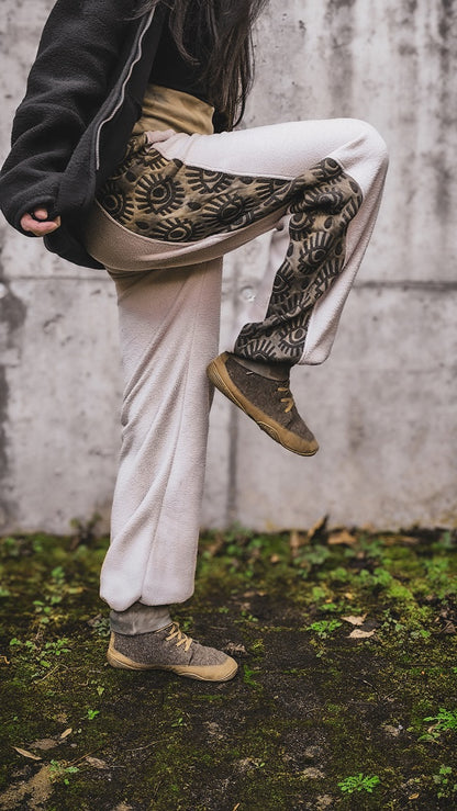 Eyelet Pluderhose Tan