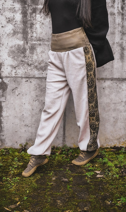 Eyelet Pluderhose Tan