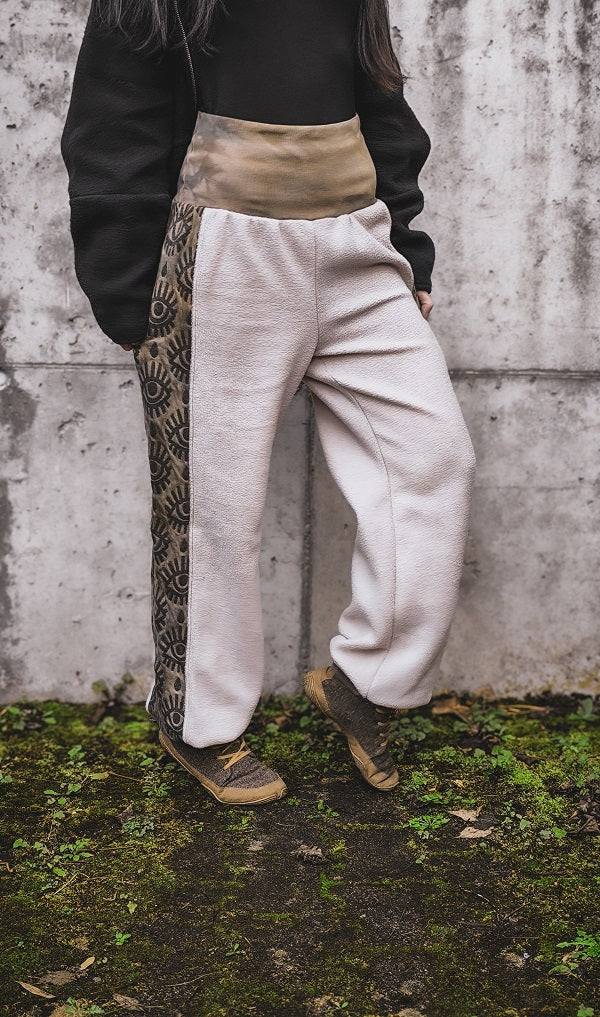 Eyelet Pluderhose Tan