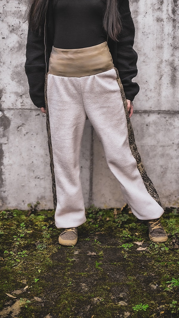 Eyelet Pluderhose Tan