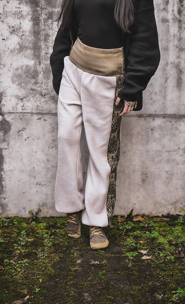 Eyelet Pluderhose Tan