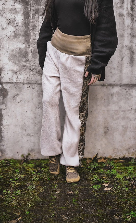 Eyelet Pluderhose Tan