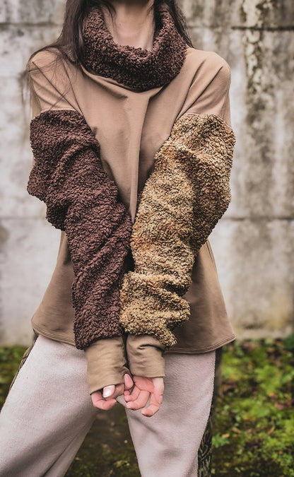 Turtleneck Sweater Tricolour