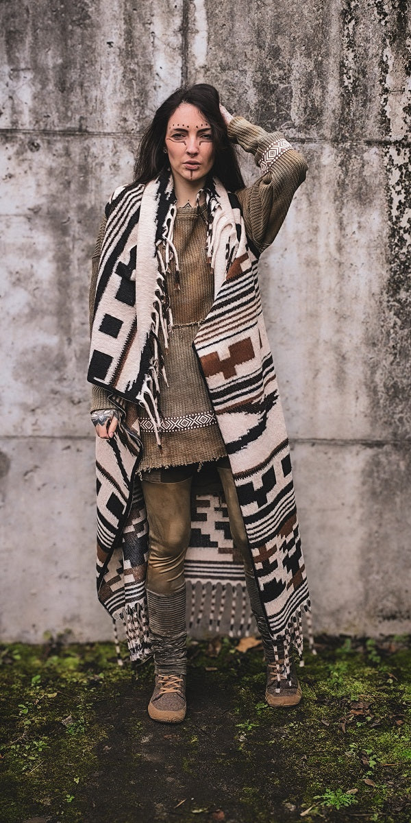 Azteken Wolllongweste 1.0