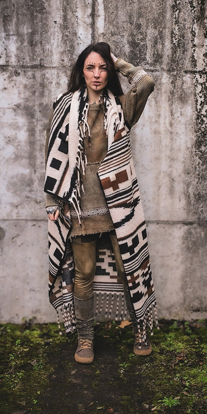 Azteken Wolllongweste 1.0