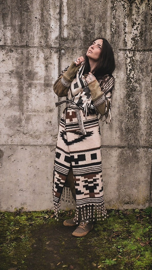 Azteken Wolllongweste 1.0