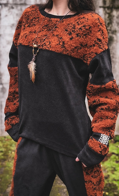 Wollsweater Kaminrot