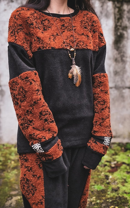 Wollsweater Kaminrot