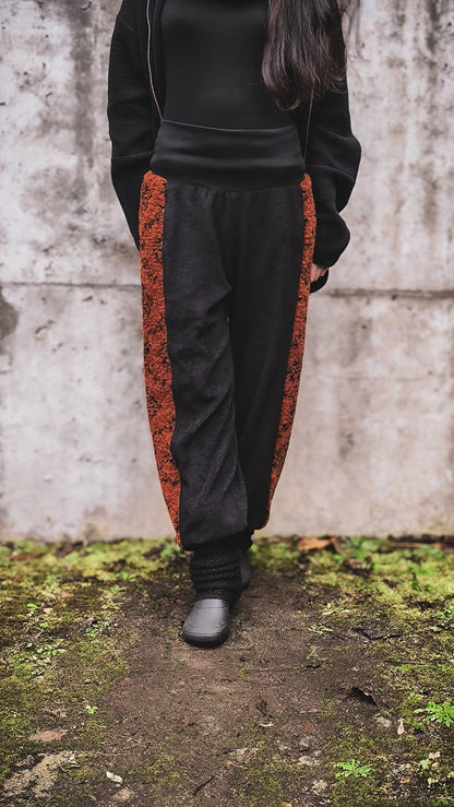 Wollpluderhose Kaminrot