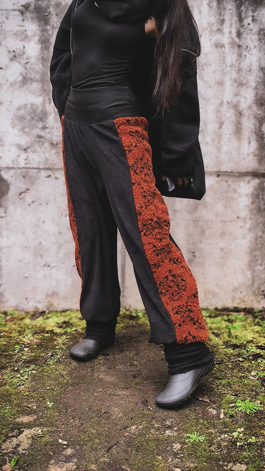 Wollpluderhose Kaminrot