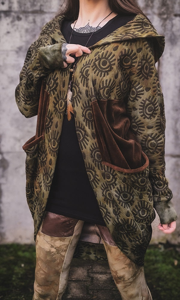 Eyelet Upcycling Cardigan