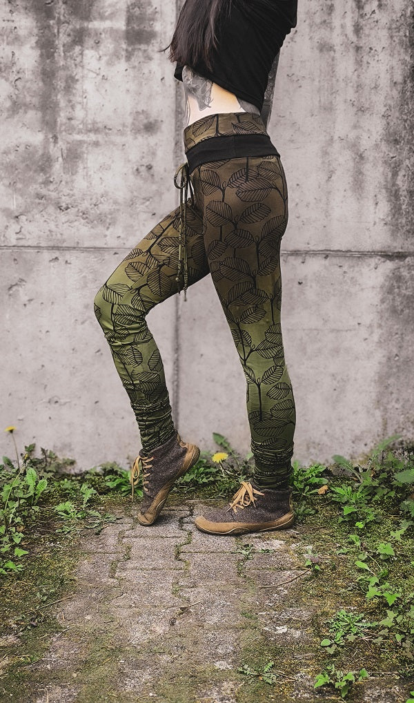 Leggings Leaves Mossy