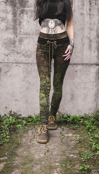 Leggings Leaves Mossy