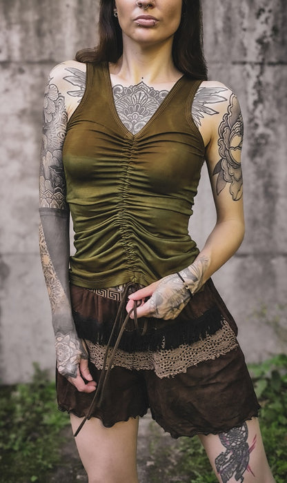 Forest Top mit Raffung