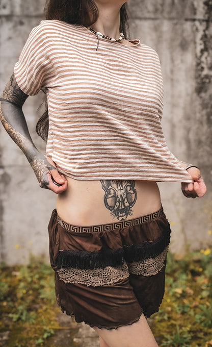 Musselin Shirt Streifenliebe