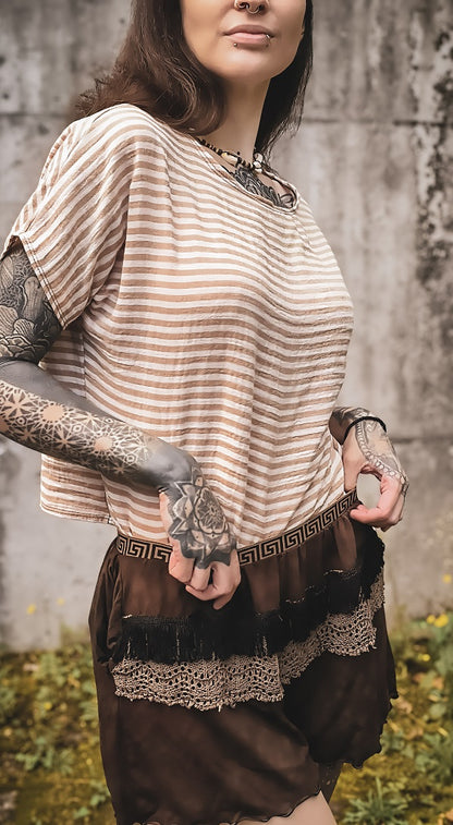 Musselin Shirt Streifenliebe