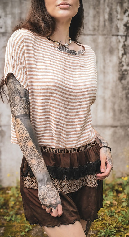 Musselin Shirt Streifenliebe