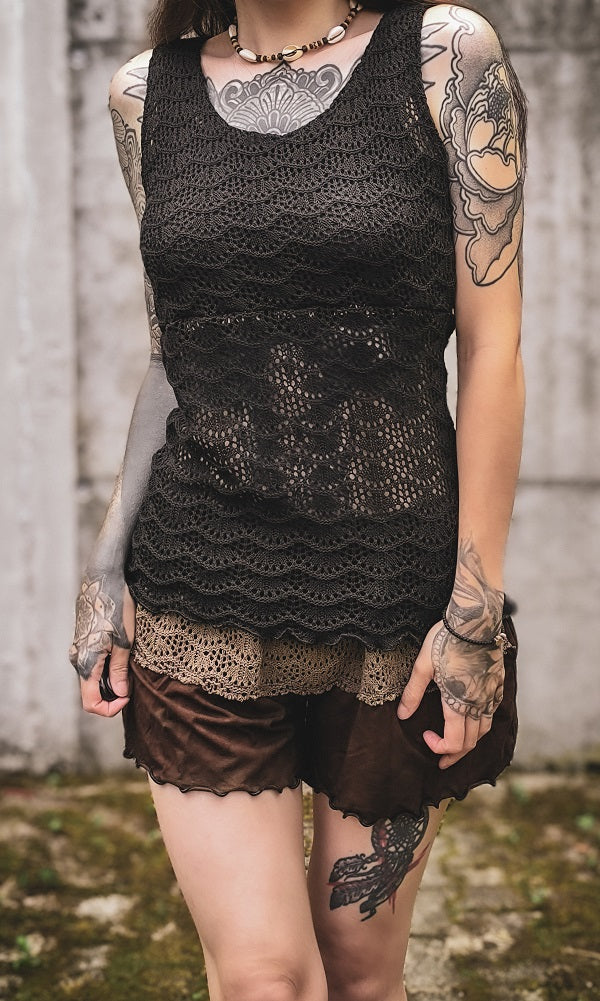 Evagelia Top Schwarz