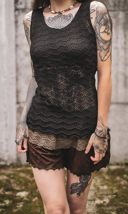 Evagelia Top Schwarz